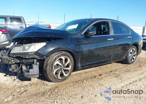 2017 Honda Accord Ex z USA, uszkodzony, nr VIN 1HGCR2F74HA159601